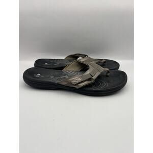 Clarks Cloudsteppers Breeze Sea Bronze Sandals Women Size 10